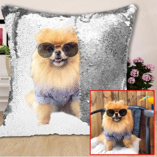 Custom image sequin pillowcase Custom image sequin pillowcase